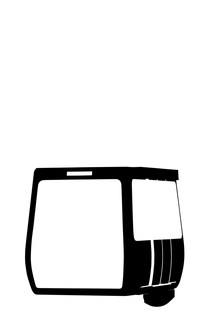スカイレールサービス200形のマスク(全体(ブラックフェイスあり))